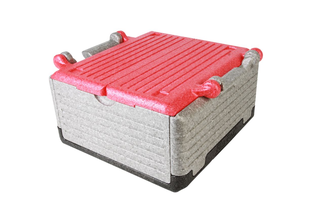 Flip-Box Classic Tricolor rot, klappbare Thermobox
